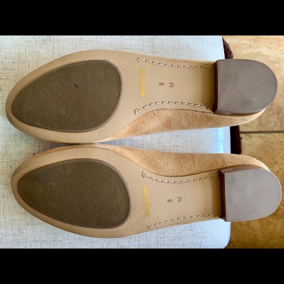 Neiman Marcus! Like new tan suede flats! - Picture 3 of 5
